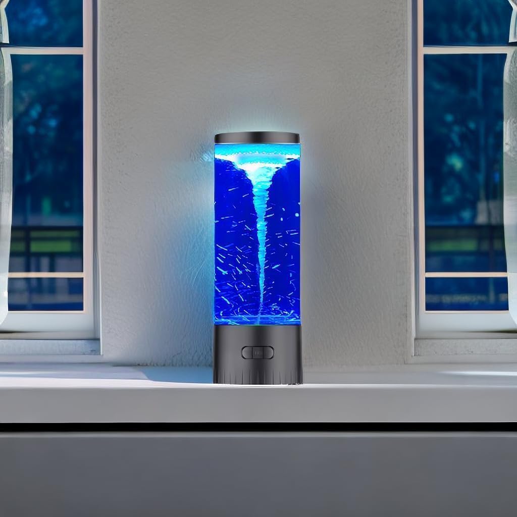 COLORLIFE Twister Water Vortex Lamp - 7-Color Changing LED Night Light | Unique Gift for All Ages