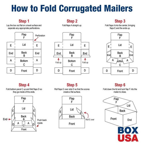 BOX USA Shipping Boxes Small 8"L x 6"W x 3"H, 50-Pack | Corrugated Cardboard Box for Packing, Moving and Storage
