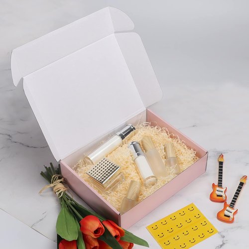 HORLIMER Shipping Boxes - Set of 20 Pink Medium Corrugated Cardboard Gift Mailer Boxes | 12x9x3 Inches