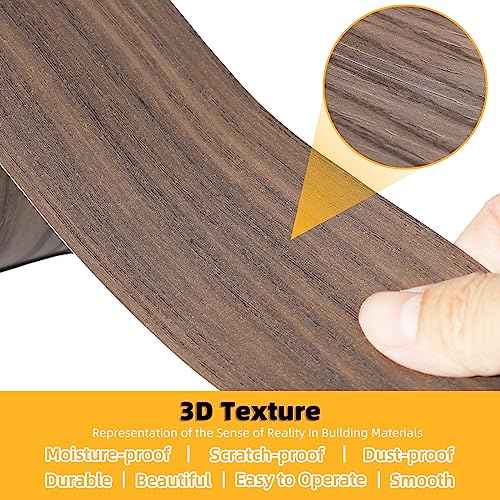 GSCIT Club Wood Grain Repair Tape, 2.4 inch X 100ft Self Adhesive Walnut Grain Repair Patch for Tables, Chairs, Baseboards, Doors, Windows, Floors, Handicraft DIY.