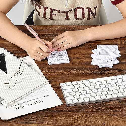 Mr. Pen- Graph Paper Sticky Notes, 6 Pads, 3x3 Inch, Graph Sticky Notes