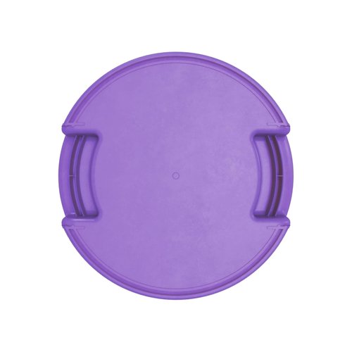 SPARTA Bronco Waste Container Trash Container, Round Trash Bin for Disposal, 10 Gallons, Purple, (Pack of 6)