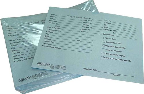 A Plus Dealer Supplies Vehicle Printed Dealer Jackets #512 DSA-546 Blue, 100 Quantity (P5*)