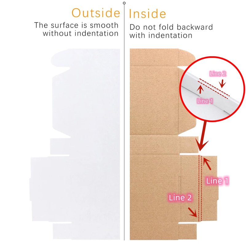 Lmuze 6x4x2 inches Small Shipping Boxes Set of 50 - White Mailer Corrugated Cardboard Boxes for Shipping Packaging Mailing Products