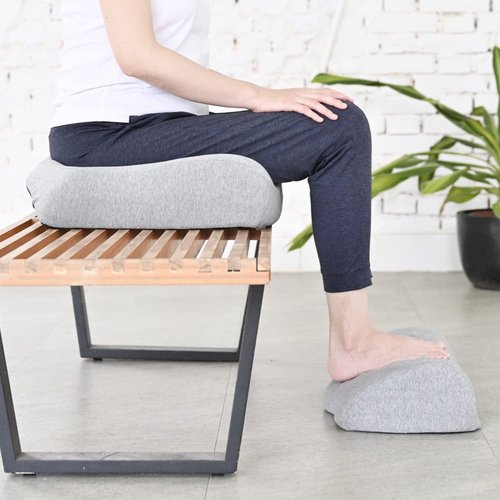 C CUSHION LAB Hip & Leg Pressure Relief Bundle - Transform Any Home/Office Chair or Recliner into The Most Comfortable Seat in The House - Grey Set