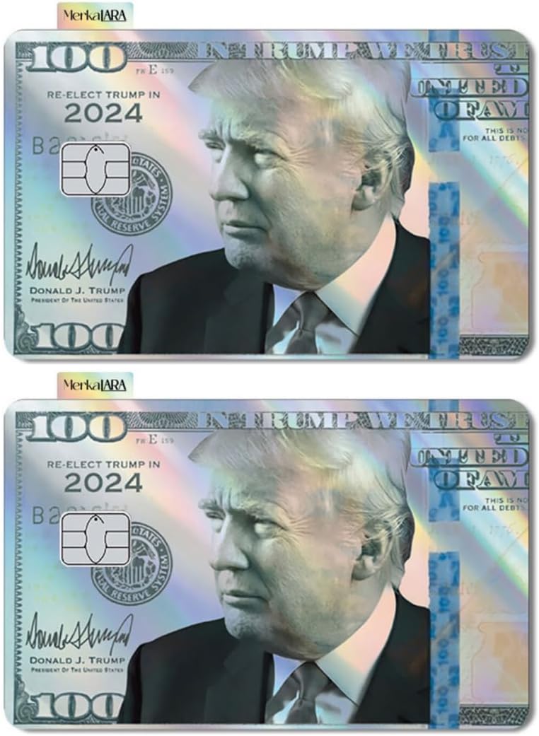 (2 Units) Holographic Credit Card Skin – 3M Material Debit Card Sticker, Waterproof, Durable & Easy to Apply, Multi-Design Personalised Cover (FBI Funny ID)