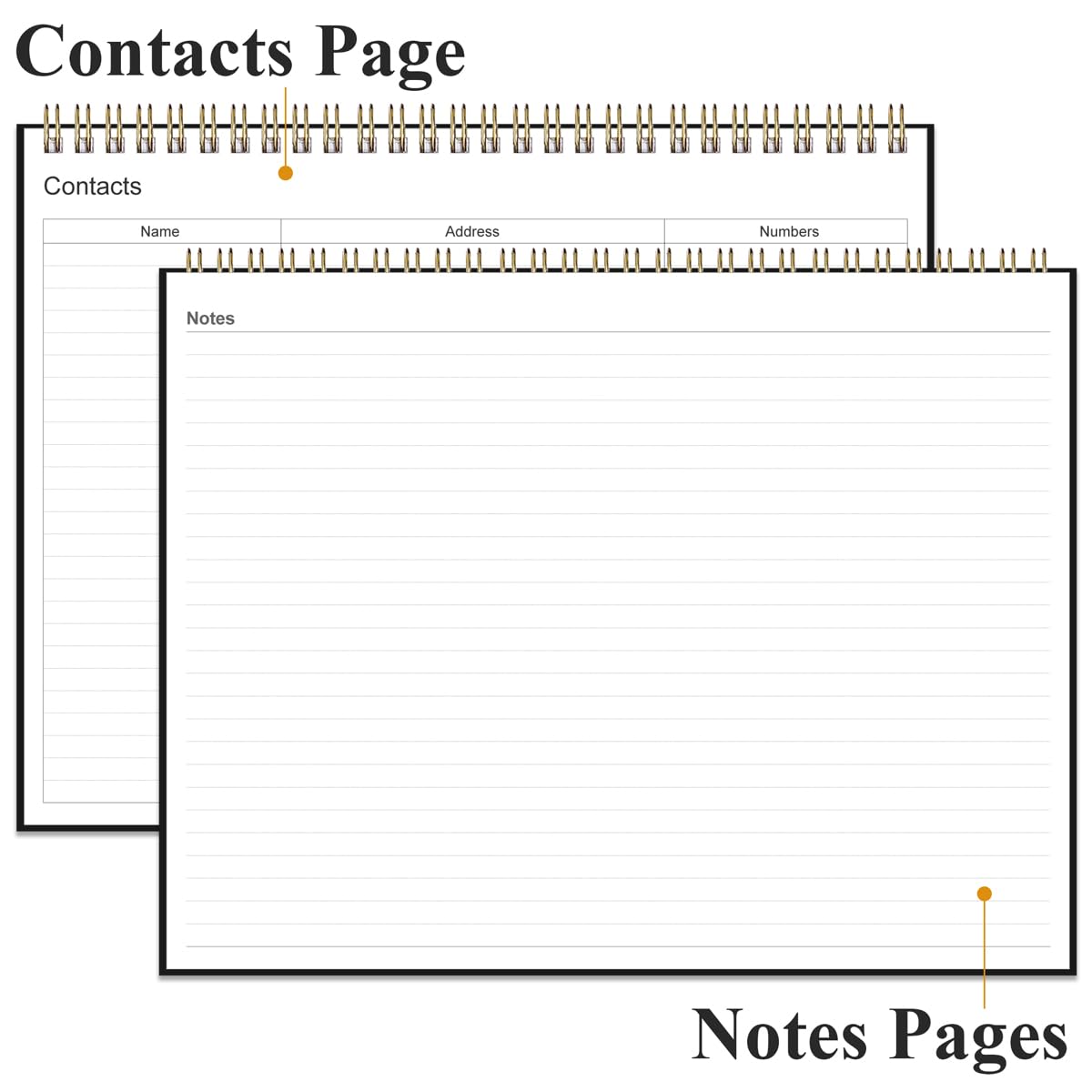 (3-Pack) Weekly Productivity Planner - 8.5" x 11" Dashboard Desk Notepad Has 6 Focus Areas to List Tasks for Goals, Projects, Clients, Academic or Meal-Organize Your Daily Work Efficiently, 54 Weeks