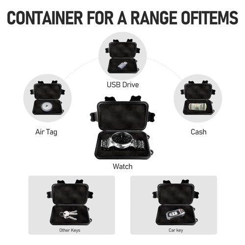 (Upgraded)2PCS Magnetic Key Holder Under car,Hide A Key Under Car,Magnetic Key Box,Waterproof IPX7 Hider Outdoor