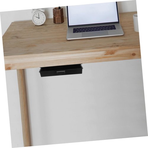 DOITOOL Under Desk Hidden Slide Out Drawers Adhesive Storage Organizer for Home Office Sturdy with Convenient Handle Multifunctional Under Shelf Storage