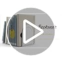 White Metal Bookends with Anti-Slip Design - Heavy Duty Book Ends, 1 Pair