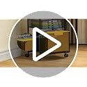 JKsmart Rolling File Cart with 3 Drawers (Black) - Under-Desk Filing Cabinet with DIY Dividers, A4/Letter Size
