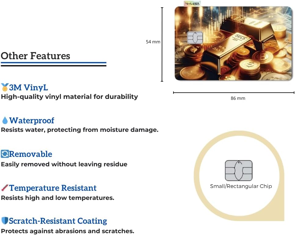 (2 Units) Holographic Credit Card Skin – 3M Material Debit Card Sticker, Waterproof, Durable & Easy to Apply, Multi-Design Personalised Cover (FBI Funny ID)