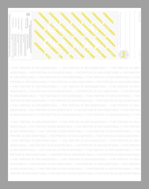 3000 Blank Laser Check Stock - Blue Marble - Top. Order Checks!