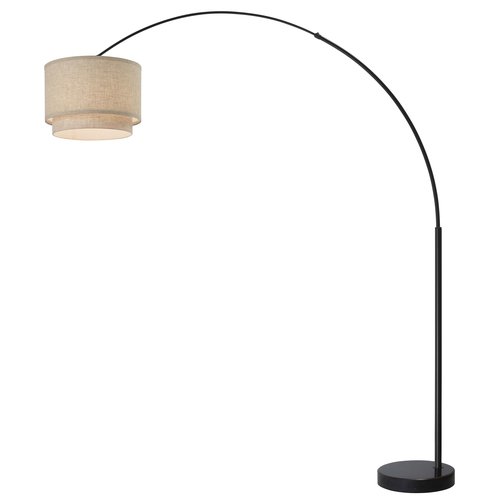 Major-Q Arc Floor Lamp Modern 81" Tall Standing Lamps for Living Room - Stand Up Arching Lamp (6938DS-BEIGE)