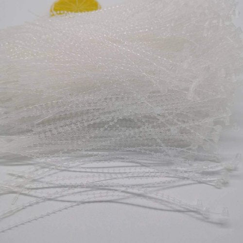 Jessica welcomes you 5" Pin Adjustable Security Beaded Loop Tie Plastic Paper Prices Tag Fasteners(1000pcs)