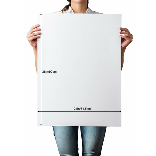 Foam Board 24" x 36" x 3/16" (5mm) - 12 Pack, White Poster Board, Double-Sided, Acid-Free Foam Core Board for Signs, Presentations, Schools, Offices, and Art Projects