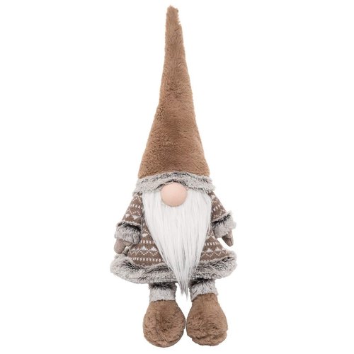 C&F Home Woodland Gnome Taupe Tan 23 Inch Fabric Decorative Weighted Door Stop