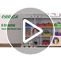 Rainbow 6 Pack Stackable Paper Baskets for Classroom Turn-In & Storage