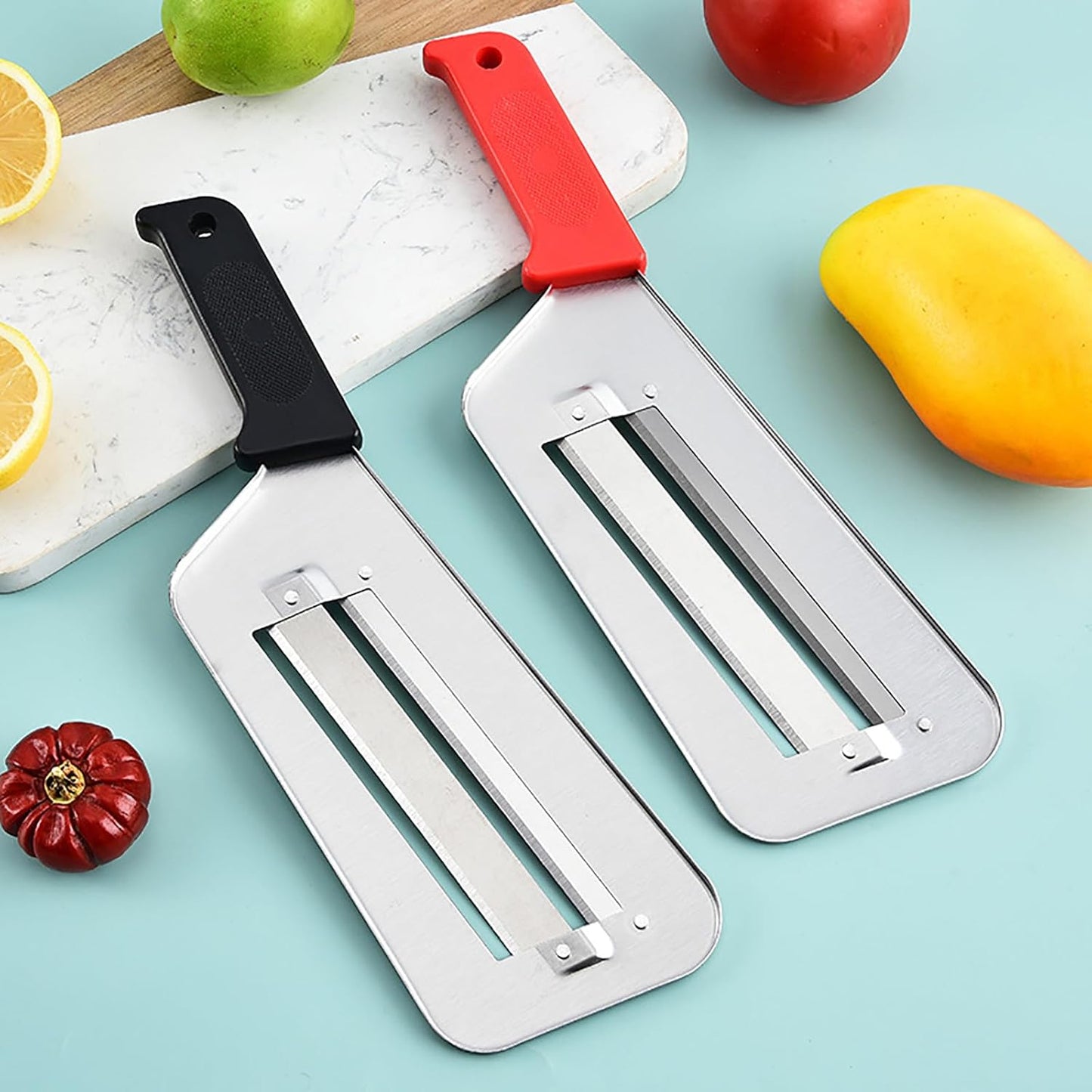 (2 Pack) Cabbage Shredder for Coleslaw,Stainless Steel Cabbage Slicer Shredder,Kitchen Lettuce Knife