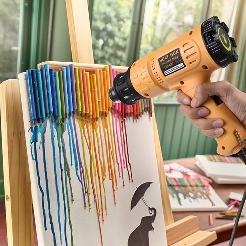 SEEKONE Heat Gun - 1800W Fast Heating Hot Air Gun Kit with Variable Temperature Control & 4 Nozzles | 5.2FT Cable