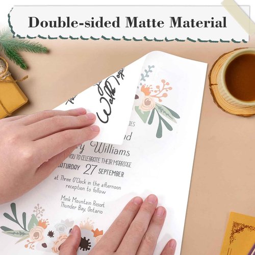 Yizhet 200 Sheets Card Stock Printer Paper 8.5 x 11, Bright White Cardstock 65lb/176gsm, for Office Printing, Invitations, Crafting, DIY Cards