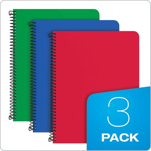 Oxford Primary Spiral Notebooks - Durable Writing & Drawing Journals for Kids | 80 Sheets, 3 Pack, Blue/Green/Red