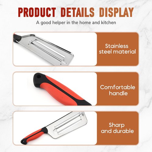 Stainless Steel Shredder Knife, 2025 New Cabbage Shredder for Coleslaw, Double-layer Lettuce Shredders Vegetable Cutter Cabbages Slicer for Potatoes Onions Cucumbers Kitchen Gadgets 1Pcs