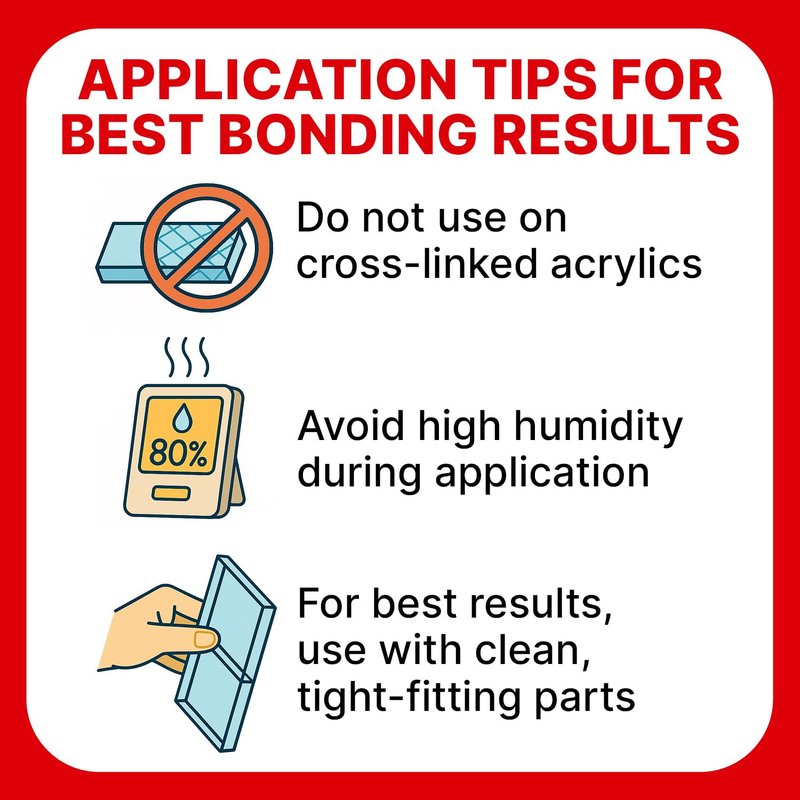 Acrylic Bonding Cement with Applicator Bottle 4 oz, Clear Adhesive for Plexiglass and Plastic Sheets, Fast-Setting Glue