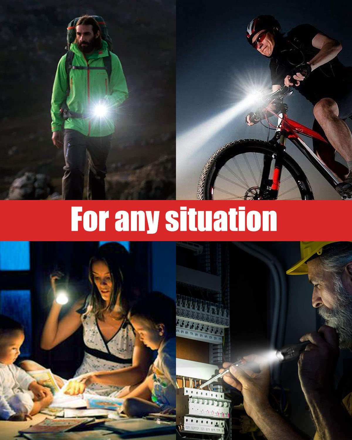 Victoper LED Flashlight - Bright Tactical Torch with 5 Modes | Waterproof & Zoomable - 2 Pack for Outdoor Adventures
