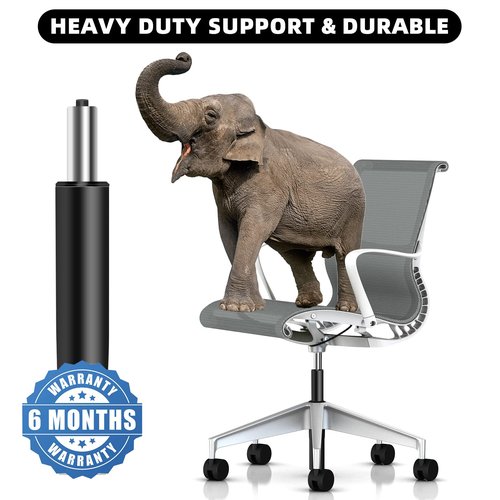 5.5 inch Office Chair Gas Lift Cylinder- Replacement Parts,Universal Size Fits Most Chairs,Heavy Duty Gas Lift Hydraulic/Pneumatic Piston (Black)