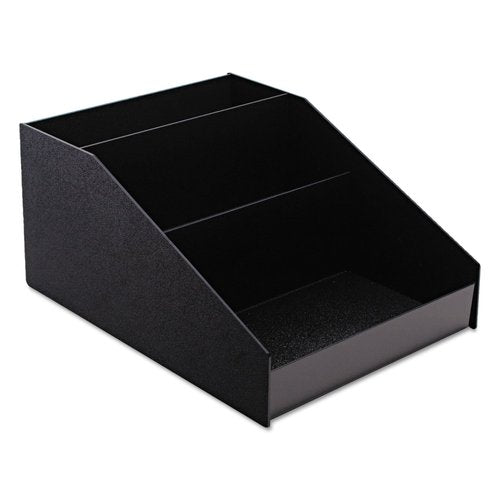 Vertiflex Commercial Grade Horizontal Condiment Organizer, 9 Compartments, 12 x 16 x 7.5, Black