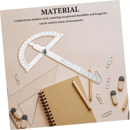 Holibanna Angle Protractor with Swing Arm Hollow Design Accurate Measuring Tool for Woodworking Carpentry and Projects