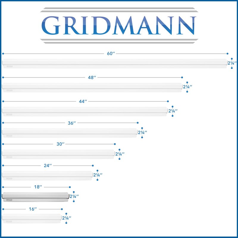 GRIDMANN 36-inch Slide Check Rack, Aluminum Restaurant Ticket Holder for Commercial Kitchen Food Orders