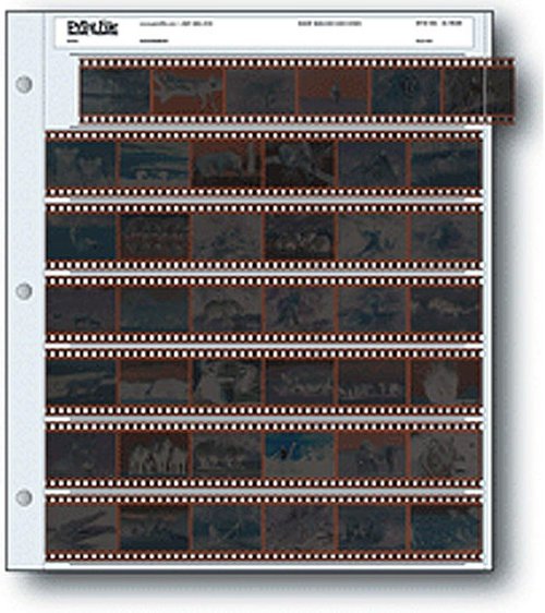 Printfile 35MM Strips - Pack of 25 Frames for Safe Film Storage and Organization