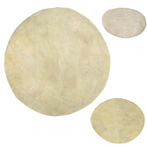 Rawhide Drum Cover 24" average (24" average) Natural