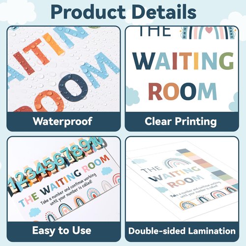 Boho Classroom Management Waiting Room Clip Chart Teacher's Helper Waiting Room Poster Wooden Number Clips for Back to School Elementary Classroom Must Haves Teacher Supplies Bulletin Board Decor