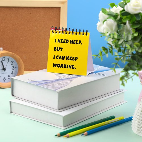 Jutom 30 Pcs I Need Help Mini Flip Chart for Teacher Need Classroom Management Tools Teacher Incentives Self Assessment Cards for Kids Toddlers Students Behavior School Supplies