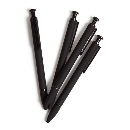 U Brands Soft Touch Midnight Monterey Ballpoint Pens, 1 mm, 4 Count (5136E06-24) & Monterey Soft Touch Ballpoint Pens, Office Supplies, Midnight Black and Blush, Medium Point, 0.7mm, 2 Count
