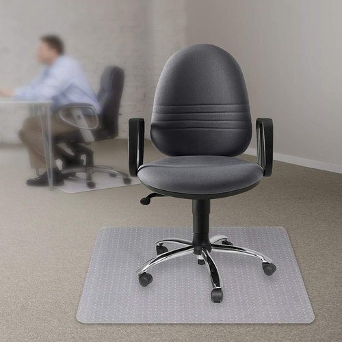 Kuyal Office Chair Mat - Transparent, Thick & Sturdy Floor Protection for Low Pile Carpets | 36" X 48" Rectangle