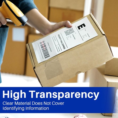 RAZCC Heavy Duty Clear Packing Tape - 12 Rolls with Dispensers | 2" x 65 Yards Each, Perfect for Shipping & Moving