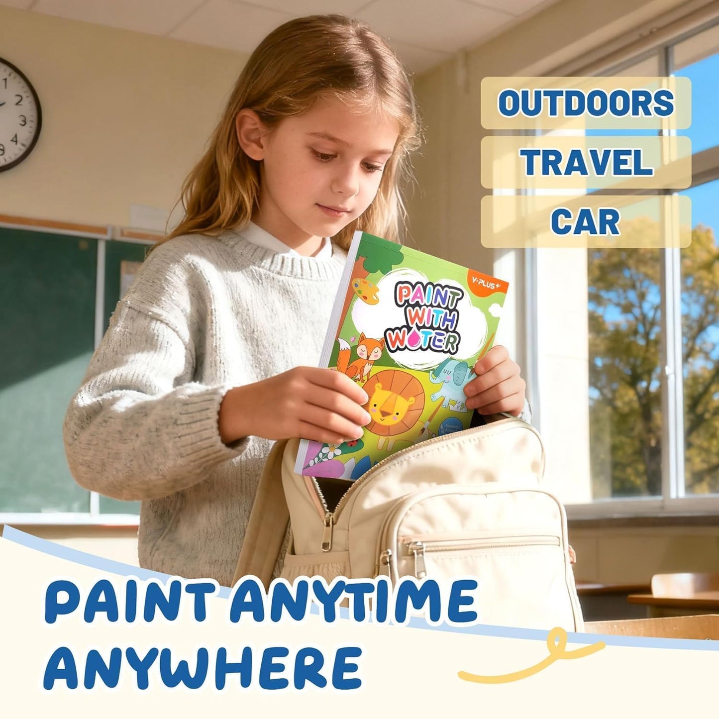 YPLUS Watercolor Painting Books for Toddlers - Creative Art Craft Gift for Kids Ages 1-6 | Animal Themes