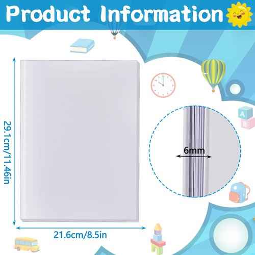 12 Pcs Blank White Books Hardcover Sketchbooks White Blank Notebook Hard Cover Journal for Kids Reading Writing Sketch, 18 Sheets Each, 11 x 8.5 Inch