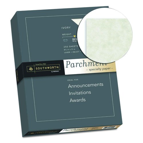Southworth® Parchment Specialty Paper, 8 1/2" x 11", 32 Lb, Ivory, Pack Of 250