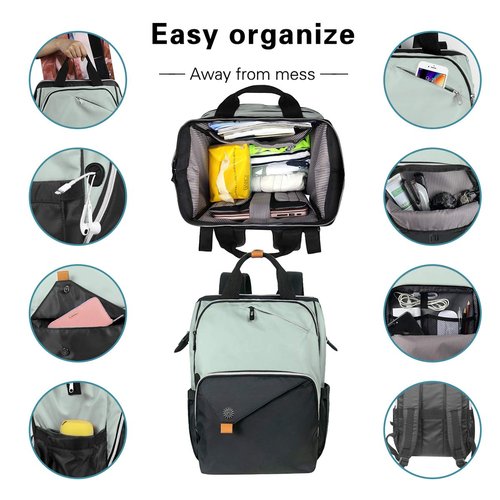 Hap Tim Laptop Backpack, Travel Backpack for Women,Work Backpack, Nurse Backpack, Teacher Backpack, Carry on Backpack(7651-GB)