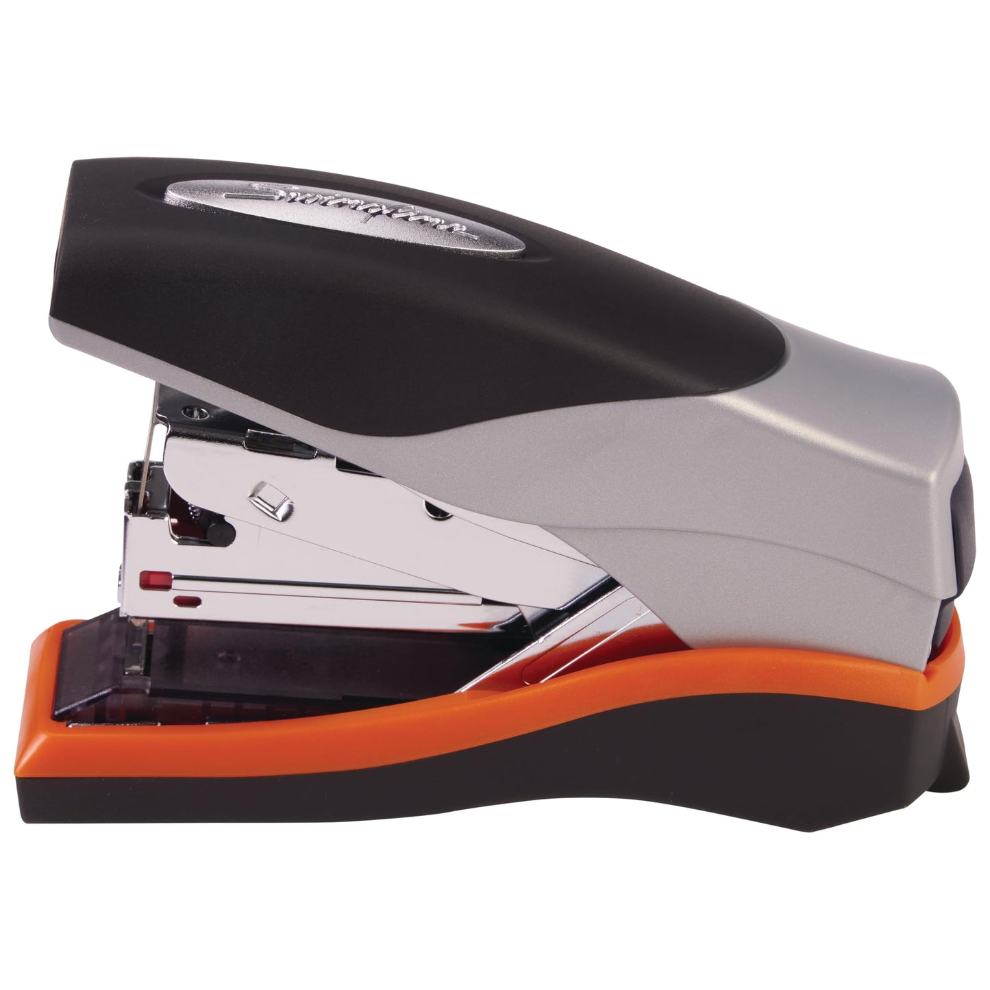 Swingline Stapler, 40 Sheet Capacity, Optima 40, Jam Free, Reduced Effort, Compact, Soft Grip, Metal, Orange, Silver and Black (87842)