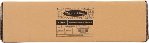 Melissa & Doug Wooden Chairs - Set of 2 Blonde Playroom Furniture for Kids