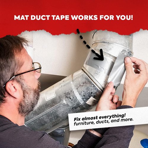 MAT Duct Tape Brown Industrial Grade, 6 inch x 60 ft. Waterproof, UV Resistant for Crafts, Home Improvement, Repairs, & Projects