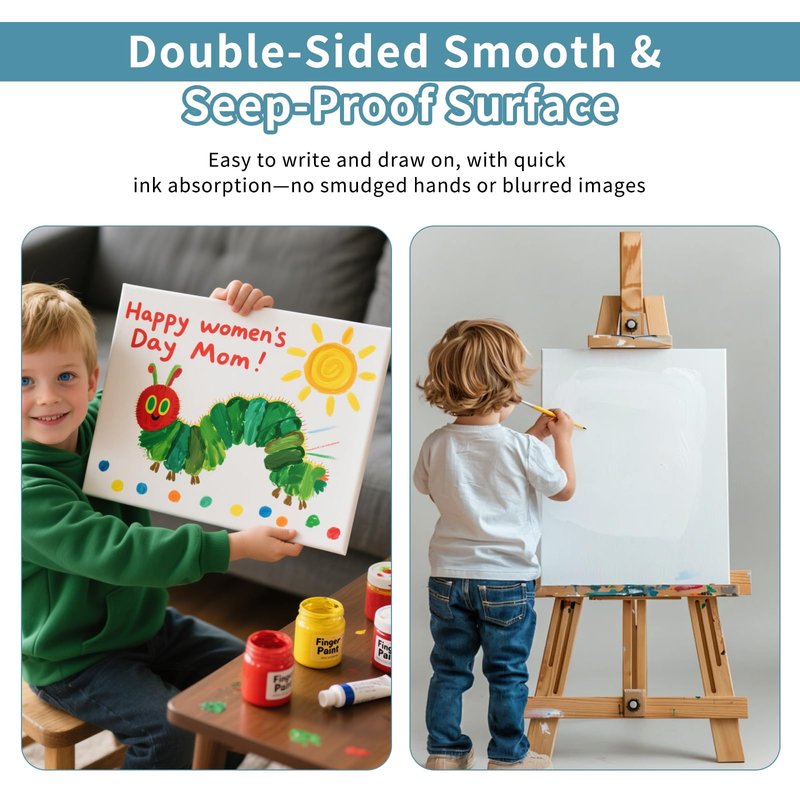 XyaMov 4 Pack Foam Board 27.5" x 39.4", 0.23 Inch Thickness White Poster Board, Double-Sided Acid-Free Foam Core Board, Large Lightweight Foam Boards for Painting, Display, Craft & School Projects