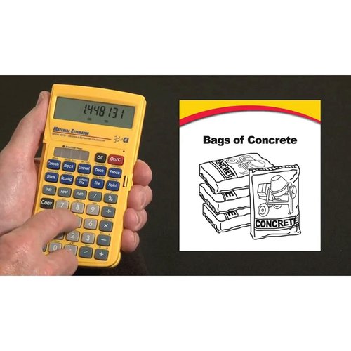 Calculated Industries 4019 Material Estimator Calculator | Finds Project Building Material Costs for DIY’s, Contractors, Tradesmen, Handymen and Construction Estimating Professionals,Yellow