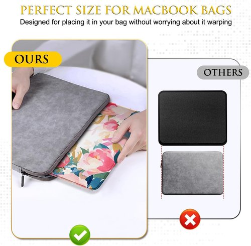JIKIOU Mouse Pad Set - Comfortable Non-Slip Rubber Base | Washable Cloth, 10.2x8.3 Inch, Multi Peony